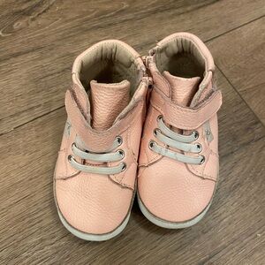 Little Love Bug Pale pink high tops toddler girl